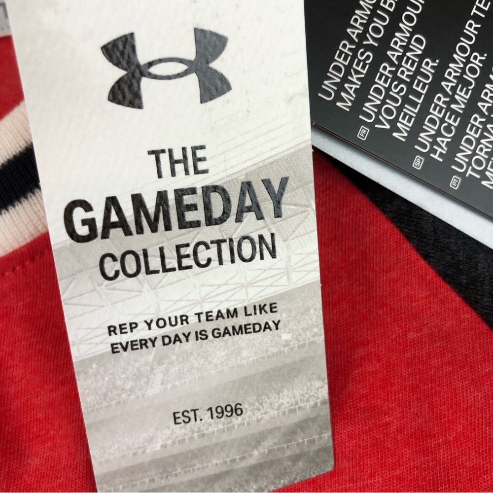 NWT Under Armour Ladies Gameday Baseball Ringer Tee | Size L - Picture 7 of 8